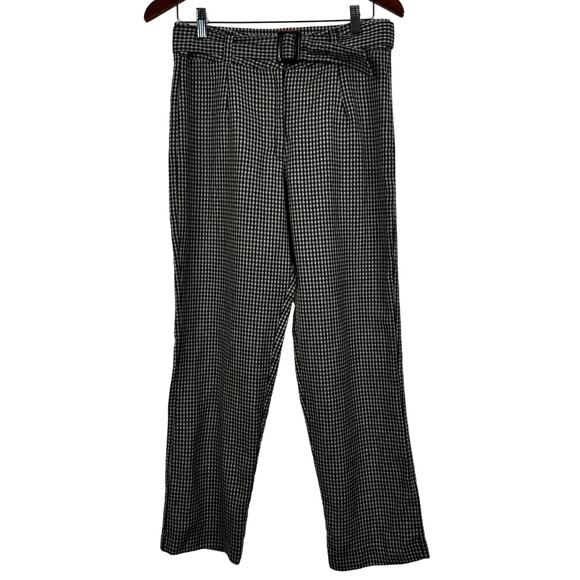 Tach Clothing High-Waist Portia Wool Pants in Brown Houndstooth Size M - Picture 3 of 13